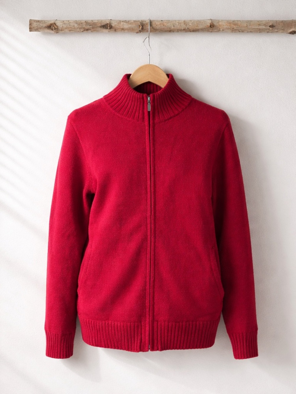 L.L Bean Vintage Red Zip Up Jacket | Sweater